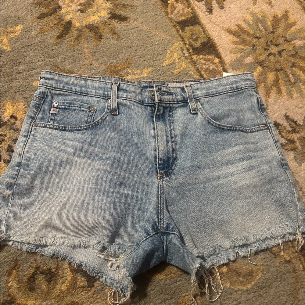 AG Adriano Goldschmied Light Blue Jean Shorts